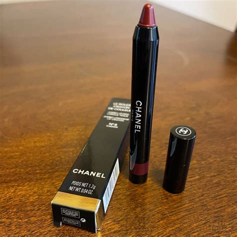 chanel rouge crayon de couleur n8 casis|Chanel jumbo lip crayons.